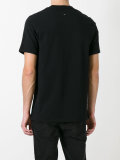 scissor cut print T-shirt