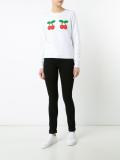 cherry print sweatshirt