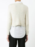 V-neck cropped cardigan