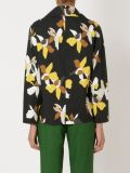 floral print biker jacket