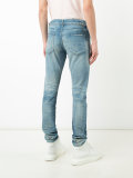distressed denim jeans