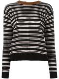 striped open back jumper