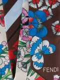 floral print skinny scarf