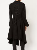 top double-breasted mid coat