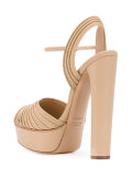 ridged platform sandals 