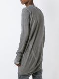 long asymmetric hem sweatshirt