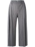 cropped pleated trousers