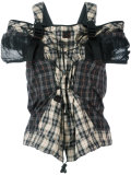 fitted plaid blouse