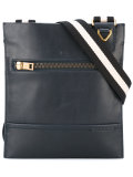 striped strap messenger bag