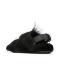 shearling buckled sandals 