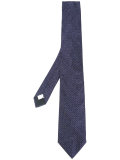 embroidered striped tie