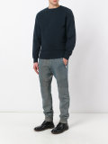 shoulder patch sweatshirt 