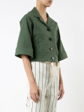cropped button-up jacket
