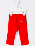 heart logo charm chinos