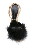 feather sandals