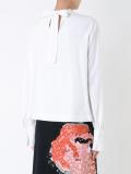 embroidered face blouse