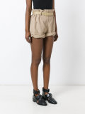 high-waisted shorts