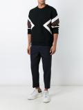 side chevron detail sweatshirt