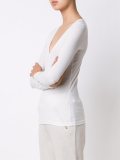 'Satisfaction' V-neck top