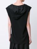hooded sleeveless top