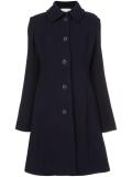 buttoned flared coat