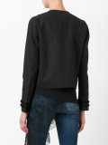 pom pom trimmed blazer
