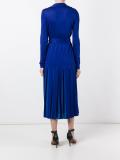 pleated wrap dress
