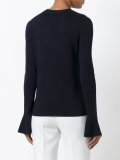 buttoned shoulder jumper