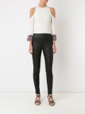 knit cold-shoulder top