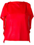 draped sleeve top