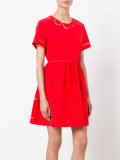 cut-out trim dress