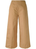 flared cropped trousers