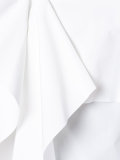 asymmetric sleeves ruffled blouse