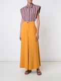Wide Stripe Sleeveless Lace Back条纹衬衫
