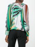 geometric print blouse
