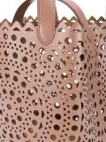 laser-cut bucket bag
