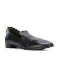 back zip pointed slippers