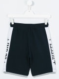 contrast logo track shorts