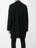 contrast detail double-breasted coat