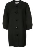 buttoned oversized coat