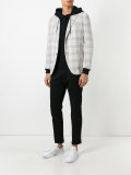 checked, slim fitting blazer