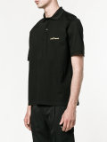 embroidered oversized polo shirt