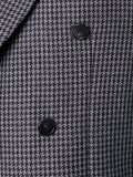 double breasted houndstooth jacket