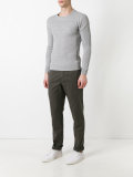 slim-fit ribbed jumper