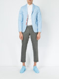 cropped sleeve blazer