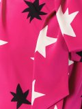 star print pussy bow blouse