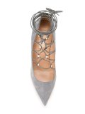 'Rockstud'裹踝带高跟鞋