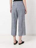 panelled cropped trousers