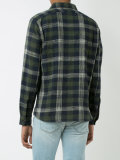 chest pockets plaid shirt