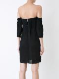 strapless linen crush dress